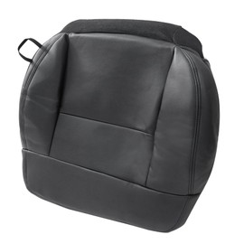 FZJDSD Black Driver Side Bottom Replacement Leather Seat Cover Compatible with Ford F150 Lariat 2004 2005 2006 2007 2008