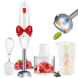 Aquox Immersion Blender Set, 16000rpm Speed & Turbo Motor, Ergonomic Grip Splash-Proof