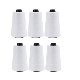 3600 ft Roll Thread Cones for Heavy Duty Bag Sewing Closer - Portable Electric Bag Sewing Machines Compatible High Strength Single-Ply Thread Set - Nylon, Bracelet Making, Burlap, Bag Closing(6)