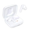 Cool Ambient Stereo Bluetooth Earbuds LCD Headphones White