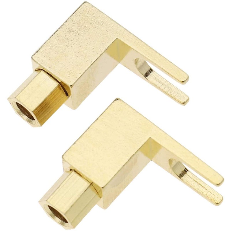 Greluma 4 x Speaker Cable Connector, Hi-End Banana to Flat
