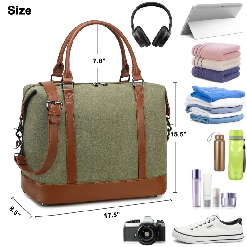 Bluboon Women Ladies Weekender Bag Overnight Carry-on Tote Duffel in