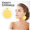 Healvian 1 Pair Cute Orange Shape Dangle Earrings for Women