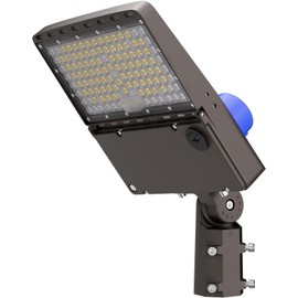 CINOTON LED Parking Lot Light - 24000LM 150W UL Listed - 0-10V Dim Dusk to Dawn - IP65 Adjustable Slipfitter Mount Outdoor Security Lighting for Yard Barn Street Court Driveways, 5000K, 100-277V