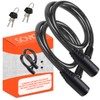 E Scooter Lock Double Security 2 Pieces Steel Cable Durable