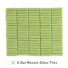 Youway Style Mosaic Tiles for Crafts Bulk,150g Mosaic Glass Pieces,Green