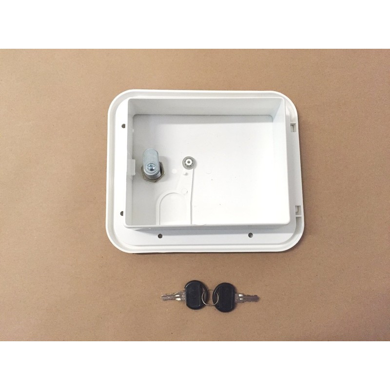 Valterra White Electric Power Cord Cable Hatch Compartment Lock Keys