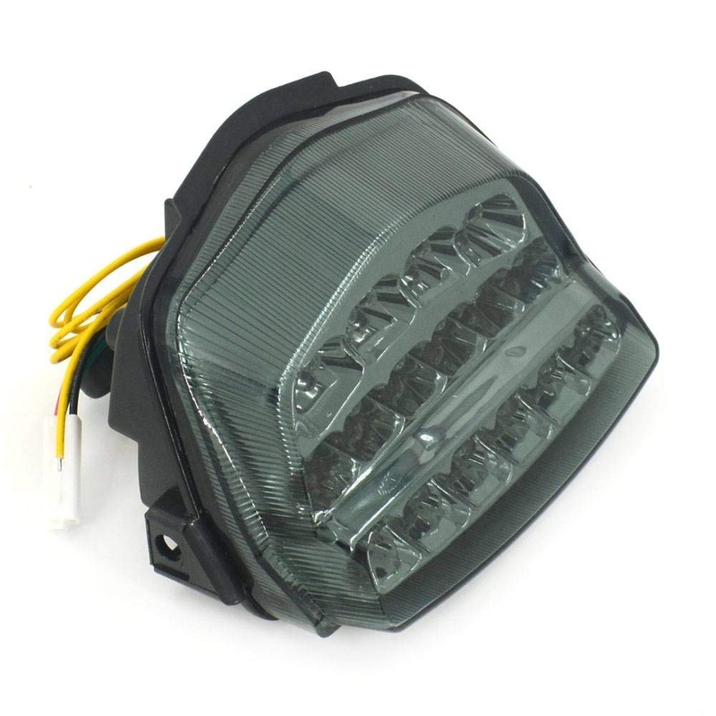 MZS Motorcycle Tail Light LED Integrated Turn Signal Blinker Smoke