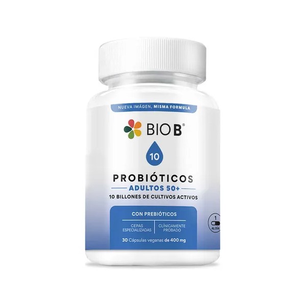 Bio B 30 Cápsulas Probióticos Adultos 50+10 Billones Sabor N/A