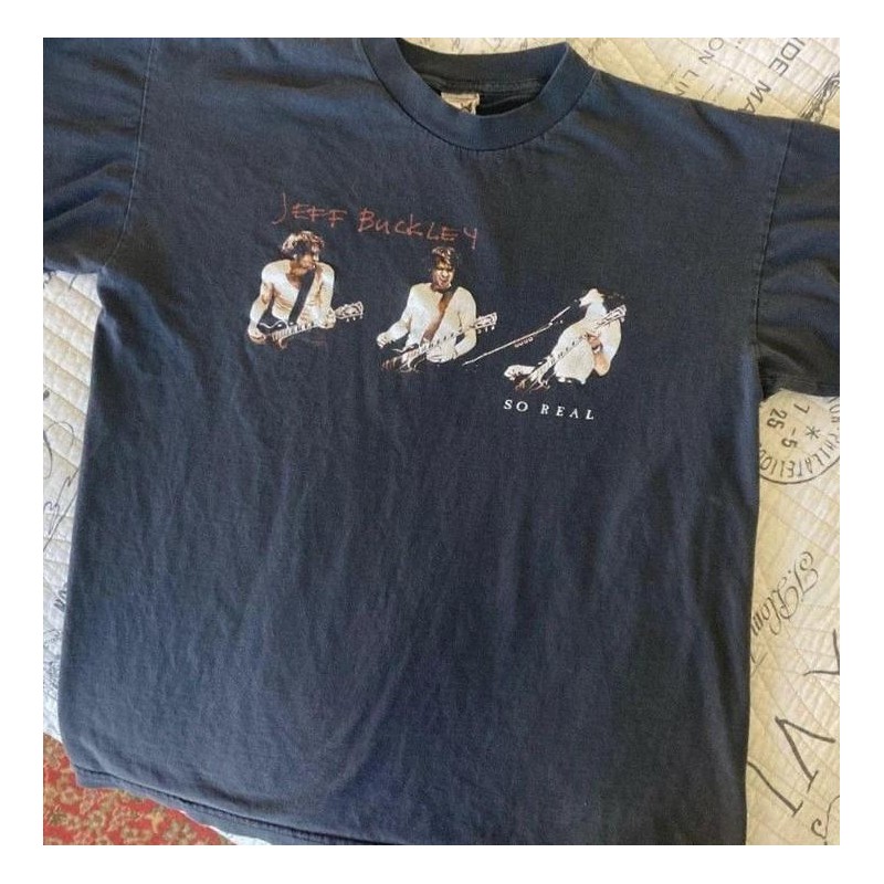 Jeff Buckley So Real 1994 Tour Black T-Shirt - Size: