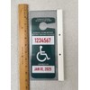 Locking Parking Permit Holder - Handicap Hangtag