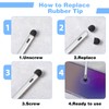 LXUEJEI 40 Pcs Rubber Tips for Stylus Pens, Replacement Nibs