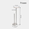 Toilet Paper Holder Stand with Phone Shelf, Freestanding TP Holder,
