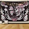 Yrendenge Skull Butterfly Tapestry Hippie Mushroom Wall Hanging Aesthetic Moth
