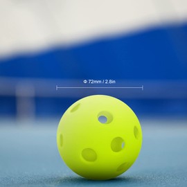 Lixada Pickleball Balls with 26 Small Precisely Drilled Holes for Indoor Court