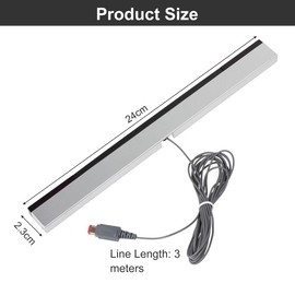 Wii Sensorleiste, Kabelgebundener Empfänger, Sensorleiste für Wii-System, Ray Sensor Bar, Verkabelte Infrarot IR Signal, IR Ray Motion Sensor Mit Stabilem Stan Kompatibel mit Wii/Wii U Game Zubehör