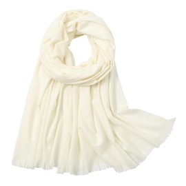 RUI VTRON Ivory Scarfs for Women Pashmina Shawls and Wraps for Evening Dresses Fall Winter Scarves