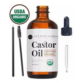 Kate Blanc Cosmetics Aceite De Ricino (2 Oz) Del Usda Certified Organic, 100% Pur