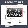 YSY Juren LED Car Window Accessory Sign RIDESHARE for Ride
