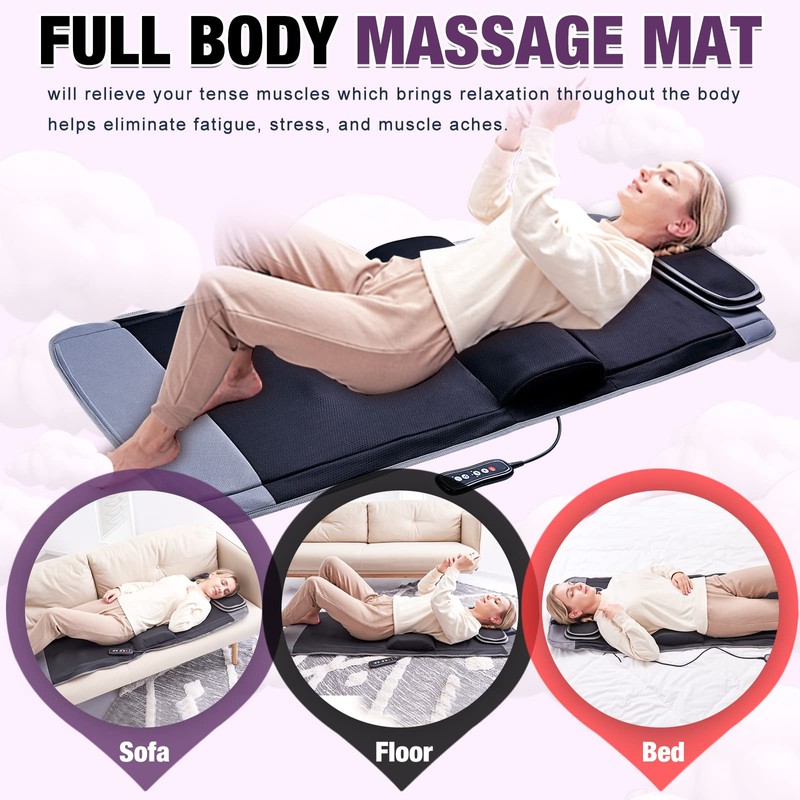 comrelax Full Body Massage Pad- Pressure and Vibration Stretching Body