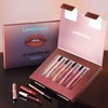 6 Colours Matte Liquid Lipstick with 6 Pieces Lip Liner