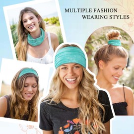 Loiluliy Pack of 6 Women's Headbands, Wide Hair Bands, Women's Elasticity Headband, Soft Headscarf, Women's Hair Accessories, Fit Workout, Spa, Fitness, Running, Yoga