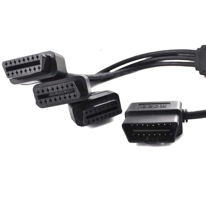 OLLGEN OBD2 Splitter Cable,OBD-II Extension Cable,1 Male to 3 Female
