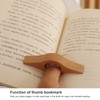 Marcapáginas para lectura, sujetalibros de madera con diseño ergonómico, portátil