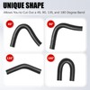 TKKEUEP 1 Inch ID Molded Fuel Line Rubber Hose Elbow
