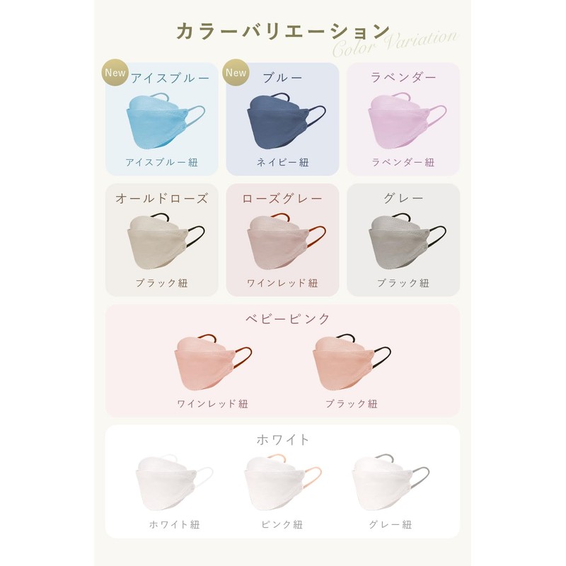 [LaViness] マスク 子供 子供用マスク 不織布 立体 立体マスク 30枚 (オールドレース×ブラック)