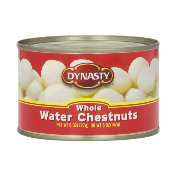 Dynasty Canned Whole Water Chestnuts, 8-Ounce (Pack of 12)