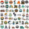 200Pcs Outdoor Adventure Hiking Canmping Wilderness Stickers Pack, Cute Water