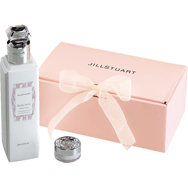 Jill Stuart J-25 Body Milk & Lip Balm Set (Gift Box & Carry Bag)