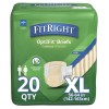 Medline FitRight Ultra Adult Diapers Incontinence Briefs with Tabs, Heavy