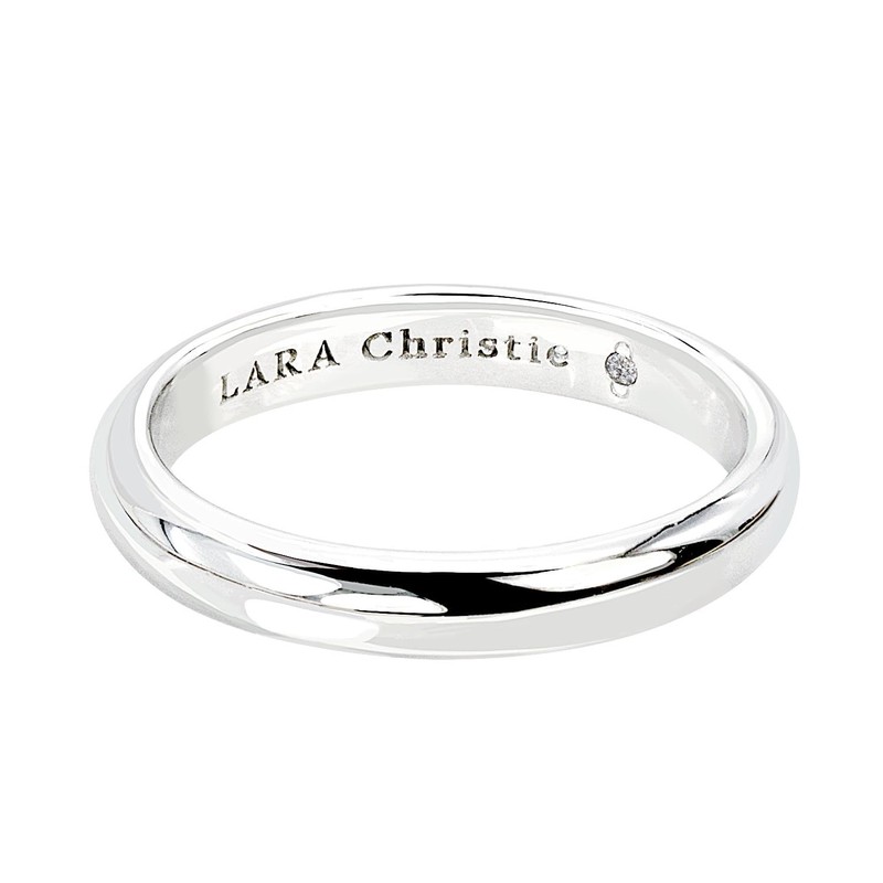 Lara Christie cr3872-w Eternal Beauty Silver Ring White Label, Metal,
