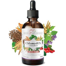 Phoenix der Lebenskraft ChlamydEx Life Elixir - Highly Concentrated Herbal Lexir According to the Buhner Protocol - 9 Different Herbs in 1:1 Extract - Support for Chlamydia