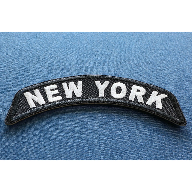 New York Patch - 4x1.75 inch. Embroidered Iron on Patch