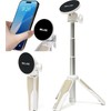 Slick 246795 Smartphone Tripod, Magnepod, White, Compatible with Magsafe, Magnetic
