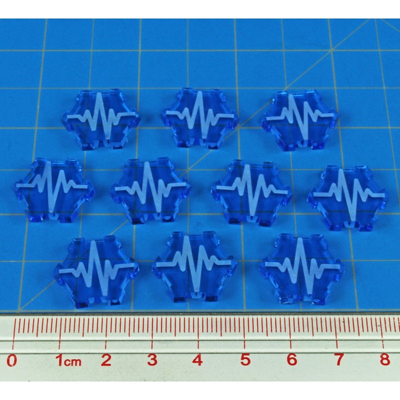 LITKO SW: Assault, Strain Tokens, Fluorescent Blue (10)