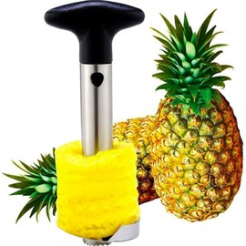 U Chef Descorazonador de piña de acero inoxidable Premium, Cortador y Extractor de piña en rebanadas, rebanador, ¡cortador de piña fácil de usar! Pineapple Slicer