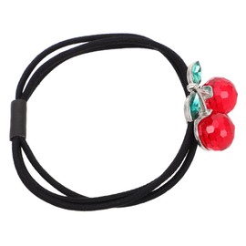COLLBATH Unique Cherry Hair Band Hair Jewelry for Women Girls Elastic Ponytail Holders