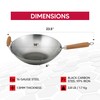 Helen's Asian Kitchen Wok, Carbon Steel and Bamboo, 14-Inches