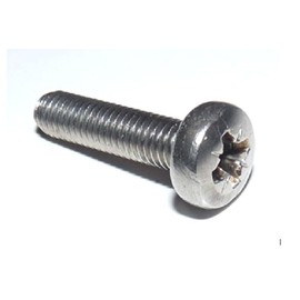 Machine Screws/Bolts Zinc Plated (BZP) Pozi Pan Head Mch Screw M4 4mm x 20mm (Pack of 100)