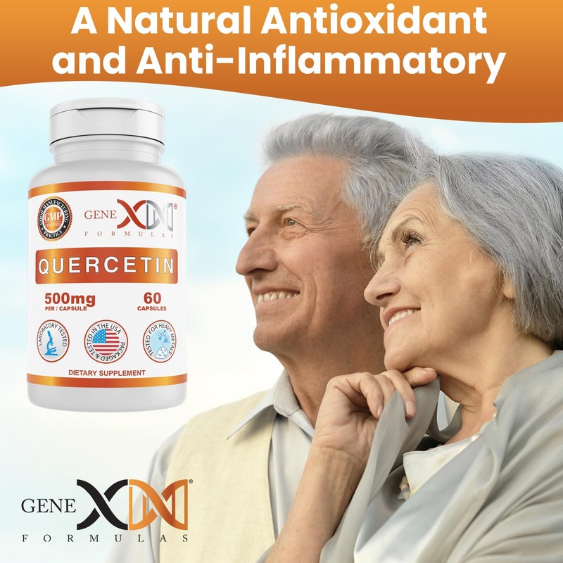 Genex Formulas Quercetin 500mg -60 Capsules for 60 Day Supply