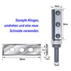 Sinoprotools Reversible Plates Flush Cutter, 8 mm Shank Cutting Length