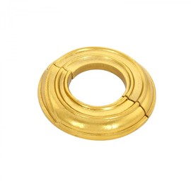 Renovators Supply Manufacturing Aluminum Escutcheon Plate 3.88" OD Escutcheon 1.5" IPS Lacquered Brass Finish Radiator Flange