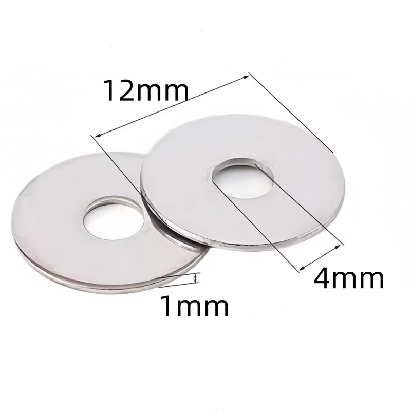 NACX M4 x 12mm x 1mm Stainless Steel Fender Washers