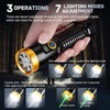 KZK Rechargeable Green Beam Flashlight, High Lumens Flashlight with 7