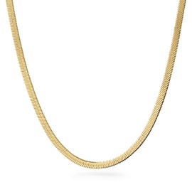 Ana Luisa Gold Chain Necklaces for Women - 14K Gold Plated, Hypoallergenic Jewelry - Dainty, Layering & Trendy Necklace Styles with Herringbone & Paperclip Designs Jewelry Assorted Styles