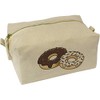 'Doughnuts' Canvas Wash Bag/Makeup Case (CS00015734)